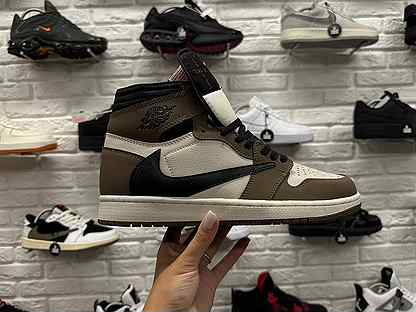 Кроссовки nike air jordan 1 travis scott high люкс