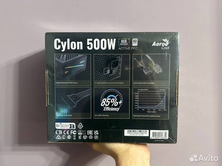 Блок питания AeroCool Cylon 500w