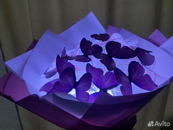 Букеты из атласных лент