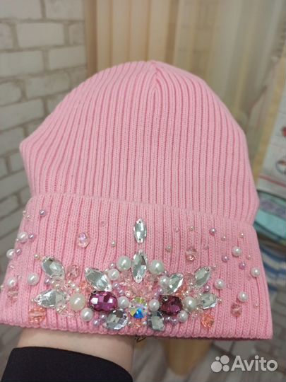 Шапки и повязки со стразами