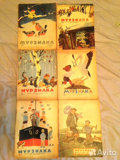 Журнал Крокодил (старые) + Мурзилка 60-х,50-х