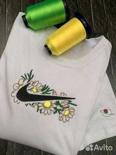 Футболка nike-flowers