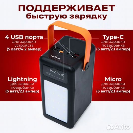 Повербанк / 100 000 mAh 