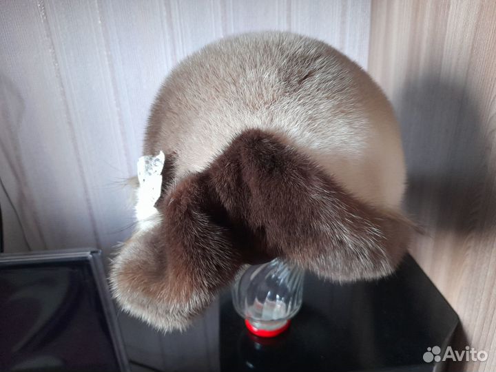 Шапка зимняя норковая женская