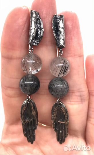 Серьги Ладошки