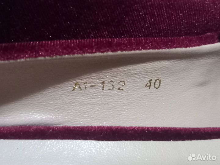 Туфли женские 40 размер красные