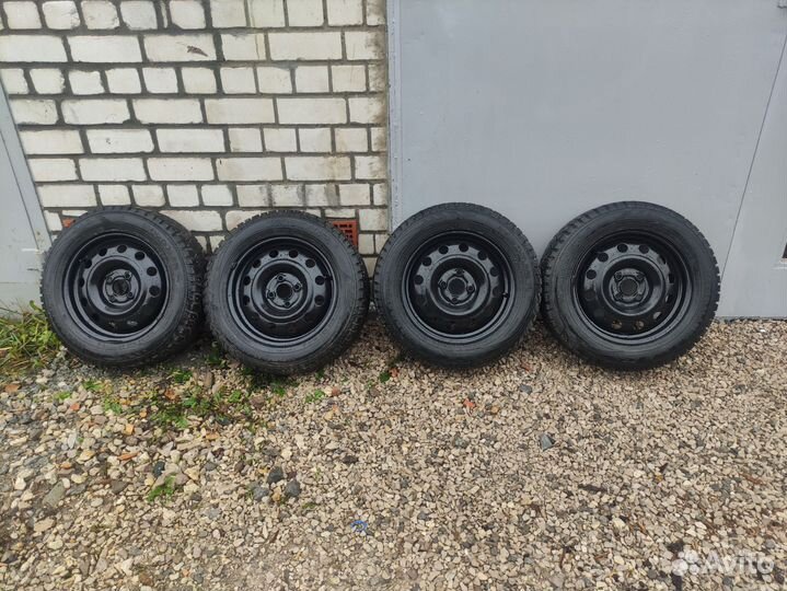 Зимняя резина с дисками r15 на rio, solaris