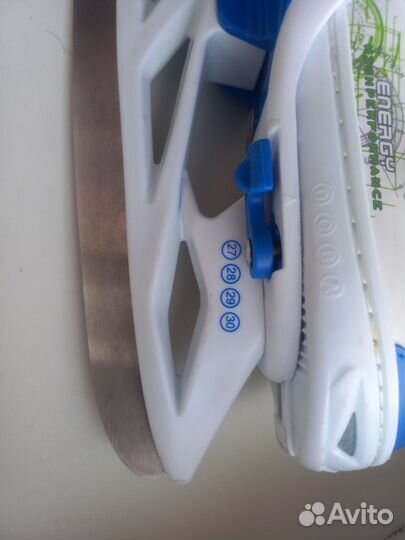 Коньки детские раздвижные размер 27-30