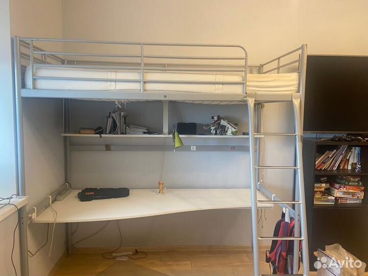 Кровать-чердак, двухъярусная, Икеа