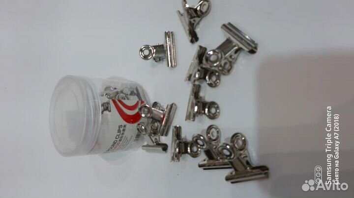 Прищепка металлическая для наращивания ногтей