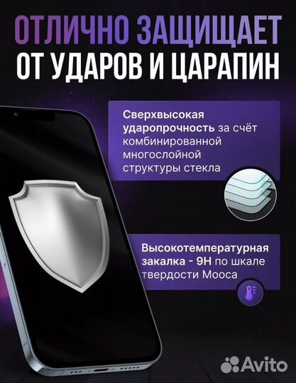 Закаленное стекло для iPhone XR в корпусе 13 Pro