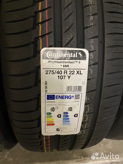 Continental PremiumContact 6 SSR 275/40 R22 и 315/35 R22 111Y