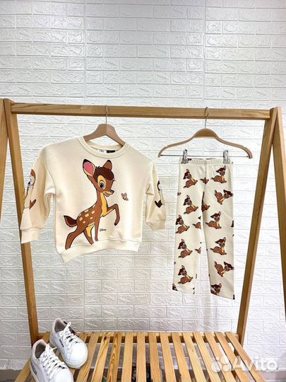 Костюм для девочки zara бэмби 98 116 122 128 зара