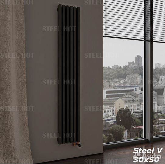 Вертикальный радиатор Steel-Hot от производителя