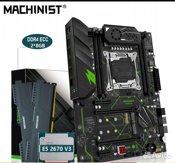 Материнская плата2011+проц 28потокoв+память16-32GB