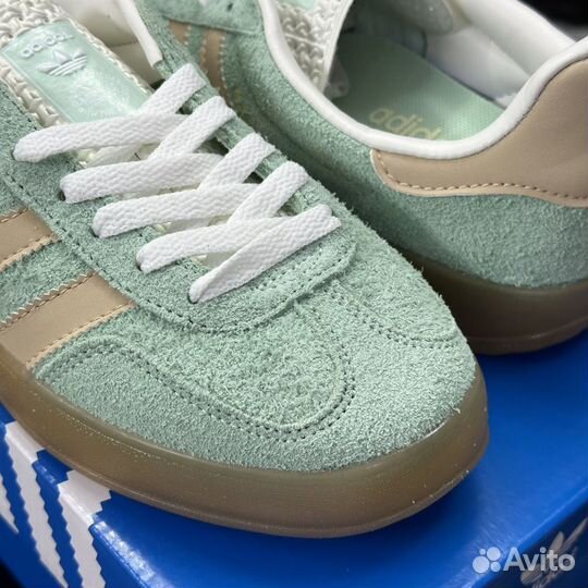 Кроссовки Adidas Gazelle Indoor Semi Green Spark 3