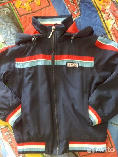 Куртка-ветровка, бомбер, рост122, рост128