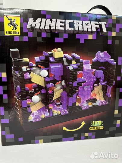 Конструктор Лего Майнкрафт LED подсветка