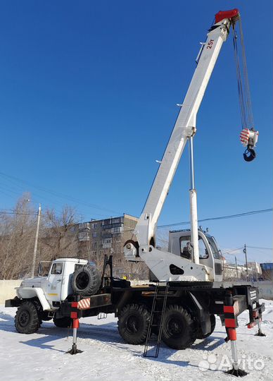 Автокран 25тн, 22м