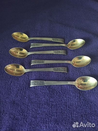 Серебряные кофейные ложки 916 пробы СССР Таллин