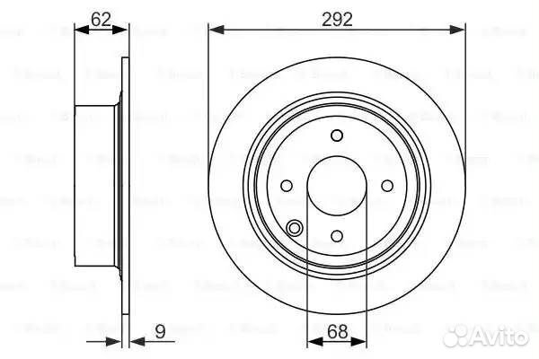 Диск тормозной nissan tiida 07- задний