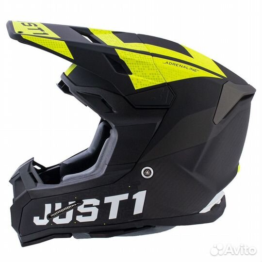 Кроссовый шлем just1 J22 Carbon Adrenaline, черны