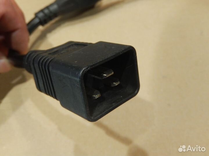 Сетевой провод переходник с разъема С20 на 2 шт С1