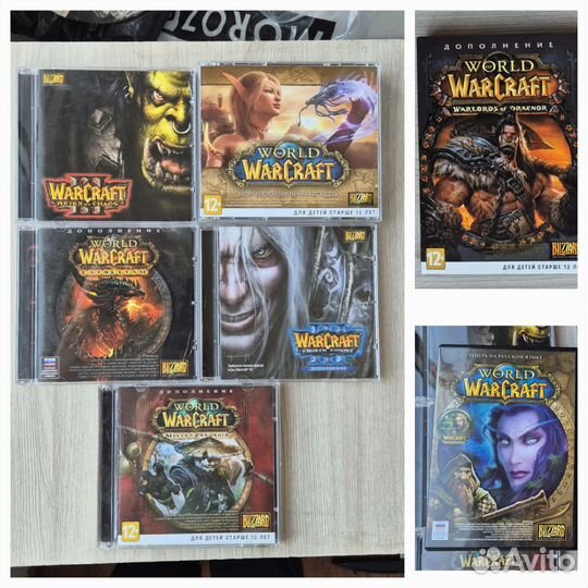 7 cd с игрой WOW. Warcraft