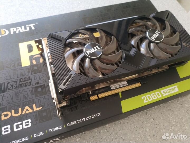 Видеокарта rtx Palit 2060 super 8gb