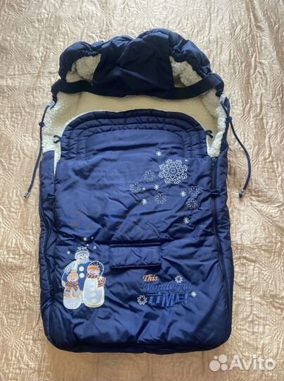 Зимний конверт в коляску