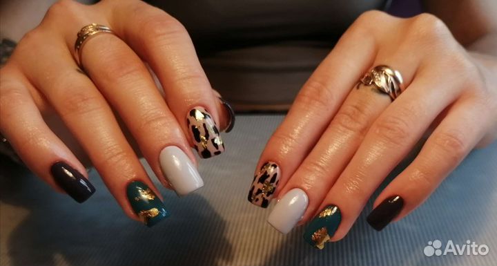 Маникюр Гель лак Наращивание