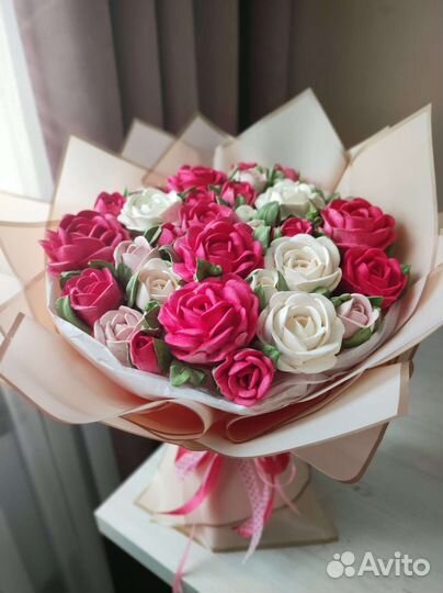 Зефирный букет (сладкий, съедобный)