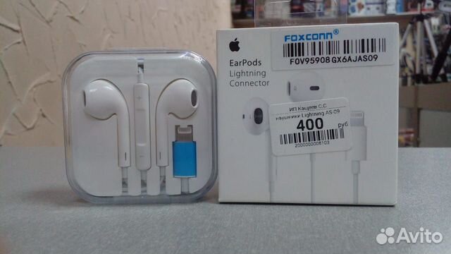 Наушники для apple lightning