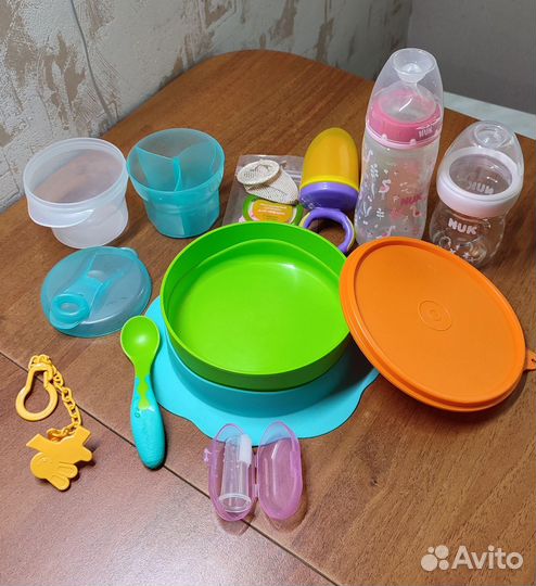 Детская посуда бутылочки nuk