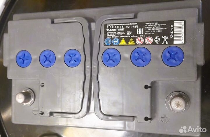 Аккумуляторная батарея sputnik 75 Ah, 640 A