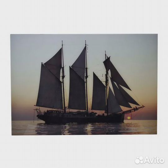 Панно стеклянное Корабль KFE-004