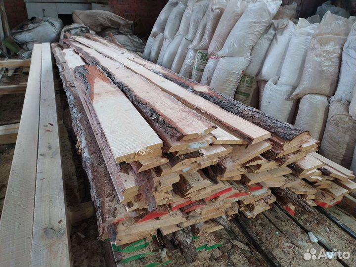 Горбыль, опилки, необрезная доска