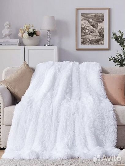 Плед с ворсом 220*240 см евро