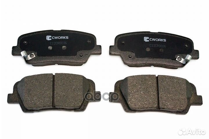 Тормозные колодки задние (Low Metallic) C12CR00