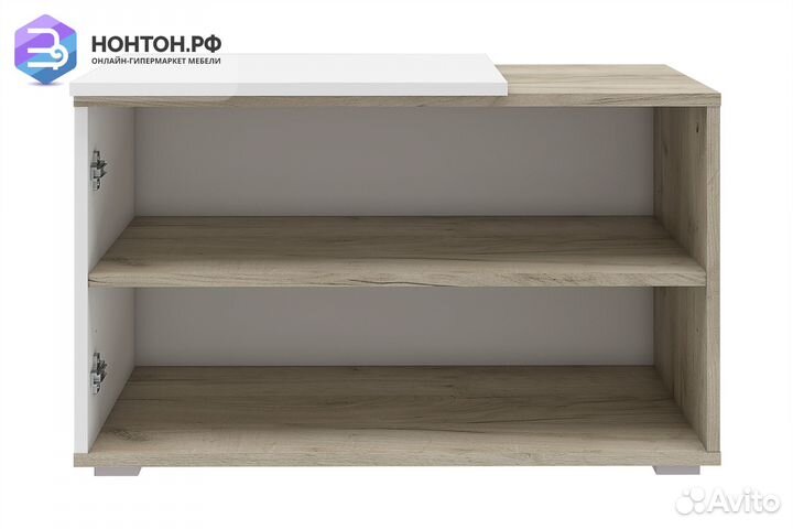 Тумба для обуви Одри 458.02 дуб крафт / белый