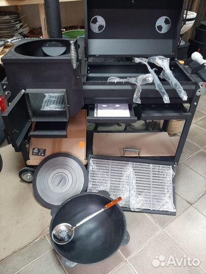 Печь-мангал-барбекю-казан - комплекс