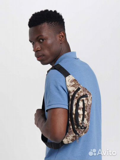 Поясная сумка тактическая камуфляжная мужская