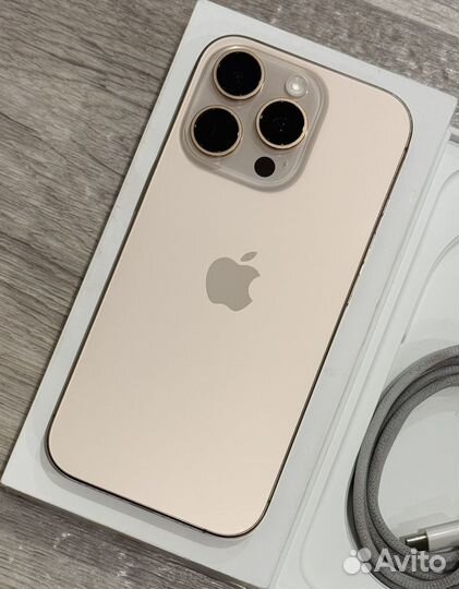 iPhone 16 Pro, Desert, 256GB (100 аккум, 1мес,Sim)