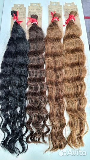 Волосы в срезе кудрявые