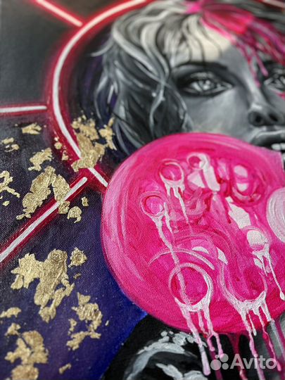 Картина акрил на холсте большая