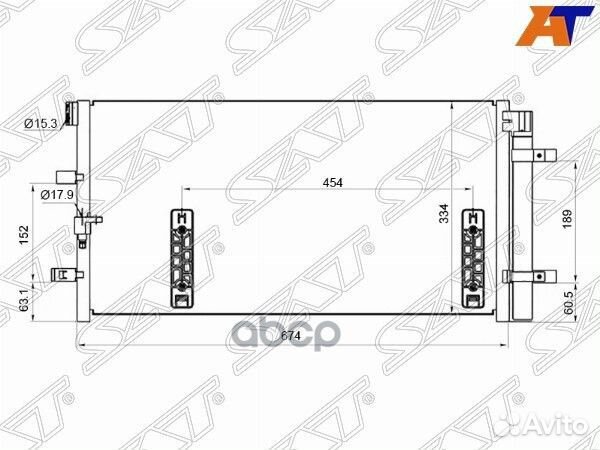 Радиатор кондиционера Audi A4 08-15 / A5 07-16