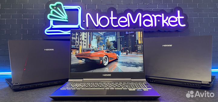 Игровой ноутбук Hasee i5/i7/i9/Ryzen5/7
