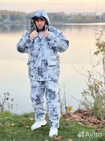 Охотничий костюм зимний до -35 бешумный на флисе