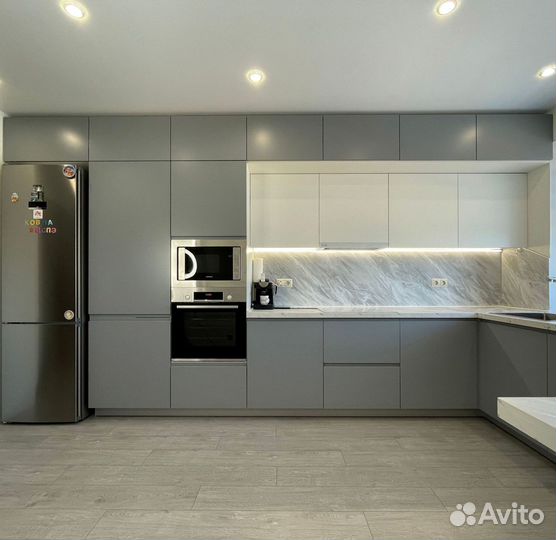 Угловая кухня с мдф фасадами