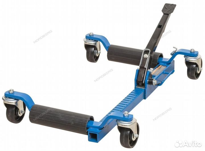 Домкрат подкатной для перемещения авто без колес